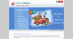 Desktop Screenshot of cleburnepediatrics.com